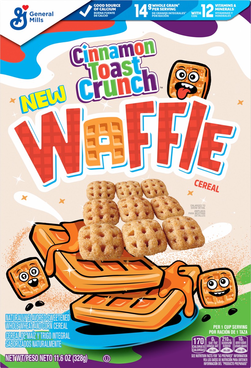 slide 3 of 13, Cinnamon Toast Crunch Waffle Cereal, 11.6 oz, 11.6 oz
