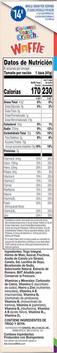 slide 2 of 13, Cinnamon Toast Crunch Waffle Cereal, 11.6 oz, 11.6 oz