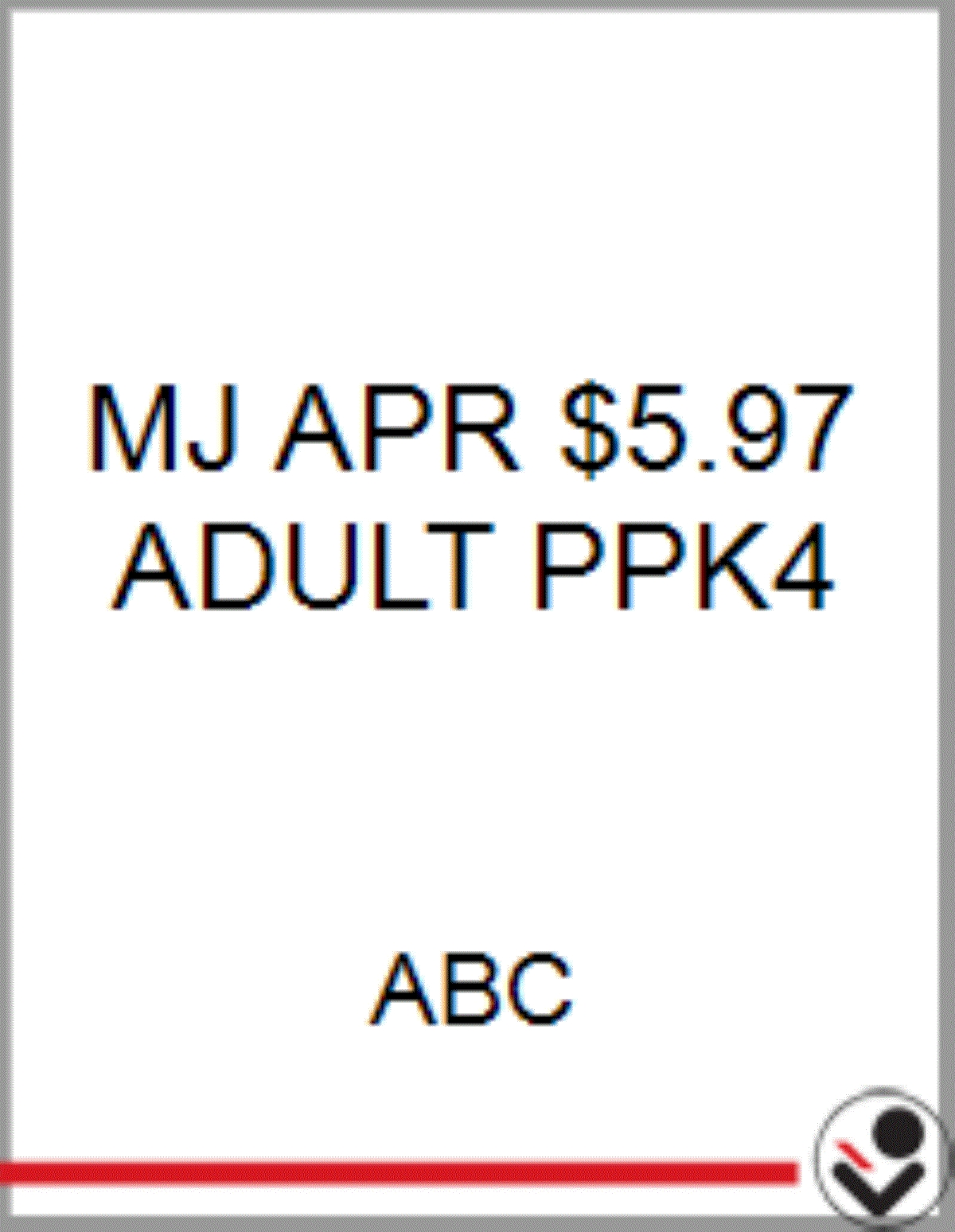 slide 1 of 1, Mj Apr 597 Adult Ppk4 By Bargain, 1 ct