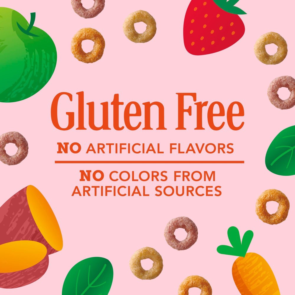 slide 2 of 6, Cheerios Veggie Blends Breakfast Cereal, Apple Strawberry Flavored, Made with Fruits and Veggies, 10.6 oz, 10.6 oz