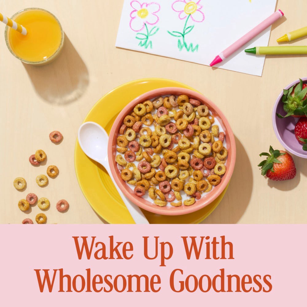 slide 5 of 6, Cheerios Veggie Blends Breakfast Cereal, Apple Strawberry Flavored, Made with Fruits and Veggies, 10.6 oz, 10.6 oz