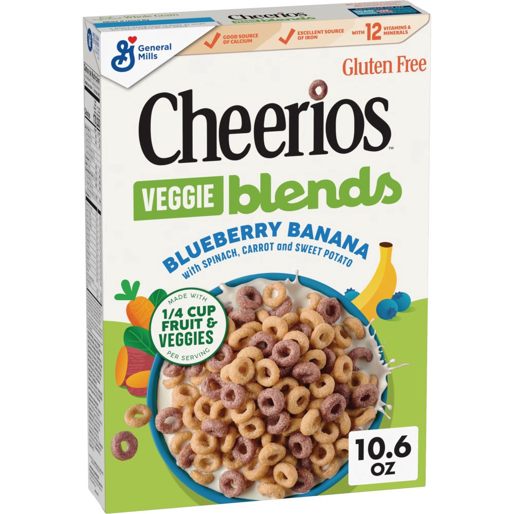 slide 6 of 6, Cheerios Blends Blueberry Banana Cereal 10.6 Ounces, 10.6 oz