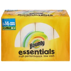 Bounty Select-A-Size White 2-Ply Essentials Double Rolls Paper Towels 8 Rolls