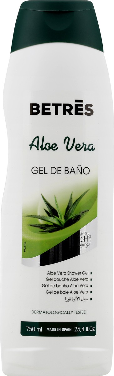 slide 1 of 9, Betres Gel De Bano Aloe Vera (Aloe Vera Body Wash), 750 ml