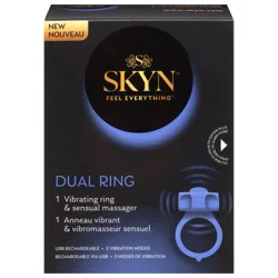 SKYN Dual Ring Vibrating Ring & Sensual Massager