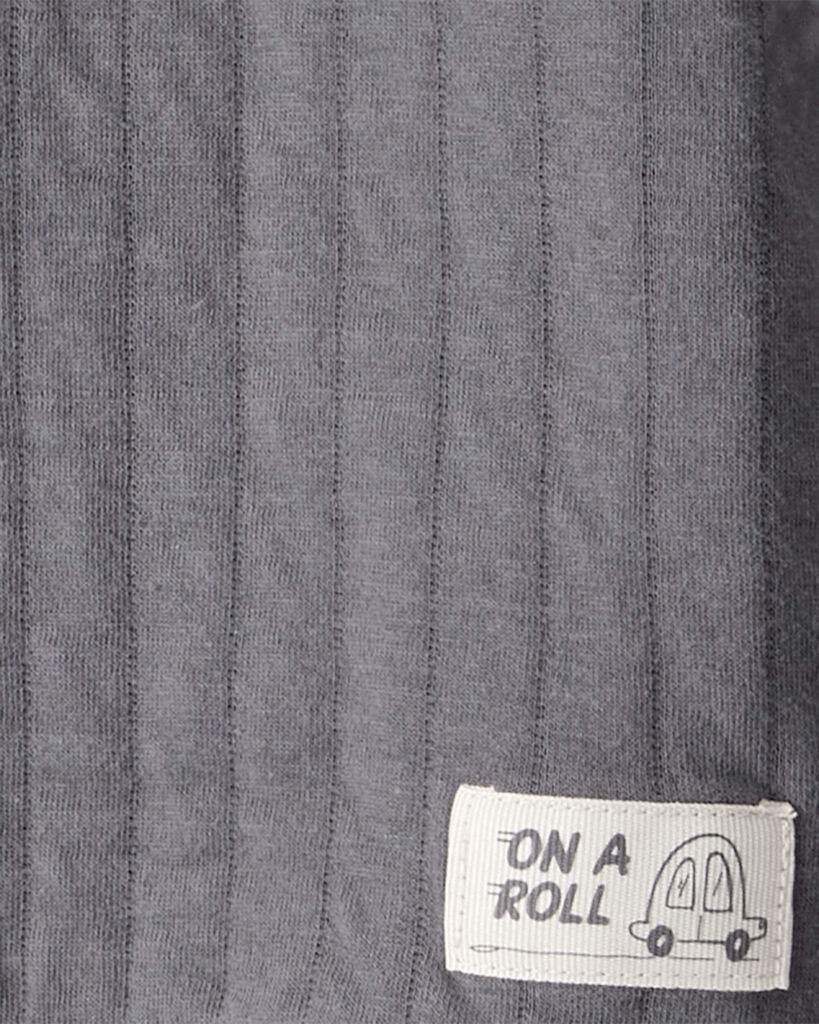 slide 2 of 2, Carter's Toddler Boy 2-Piece Ribbed Hoodie & Pant Set - Grey Grey 4T, 2 pc