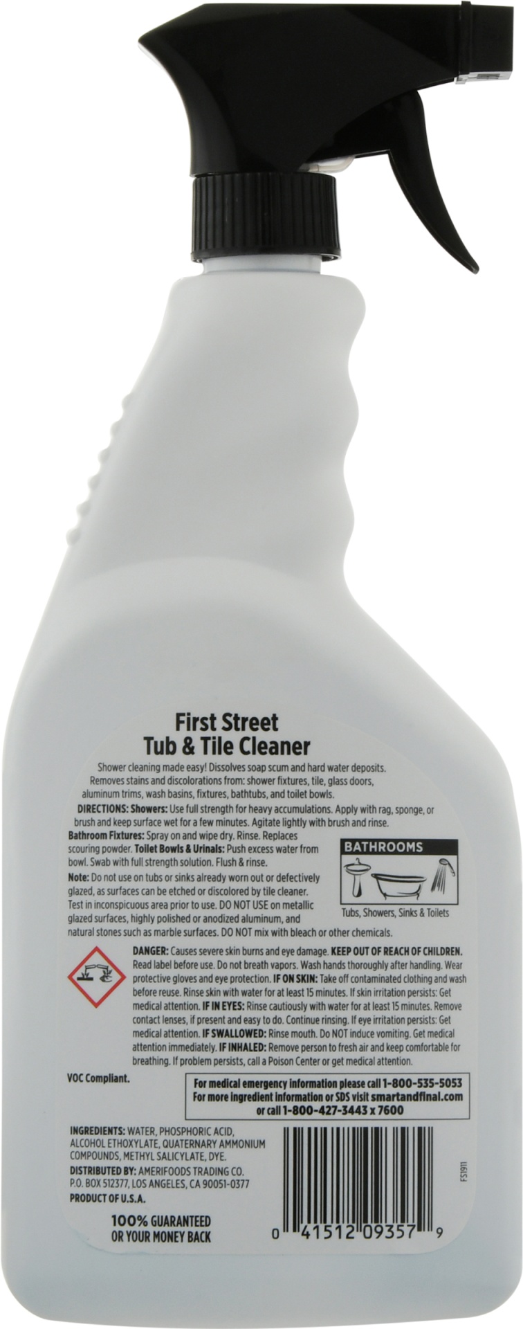 slide 3 of 5, First Street Tub And Tile Cleaner, 32 oz