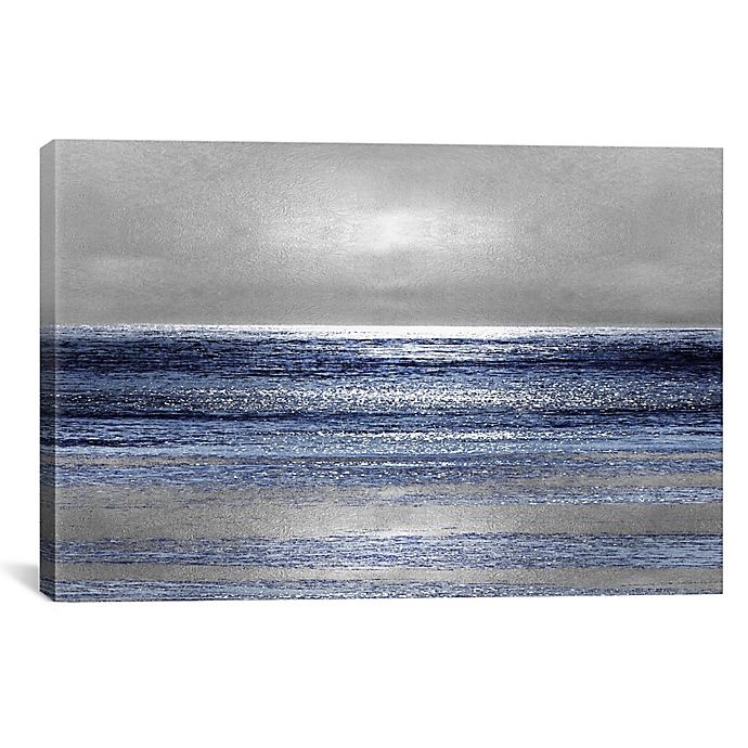 slide 1 of 2, iCanvas Michelle Matthews Silver Seascape II Canvas Wall Art, 8 in x 12 in