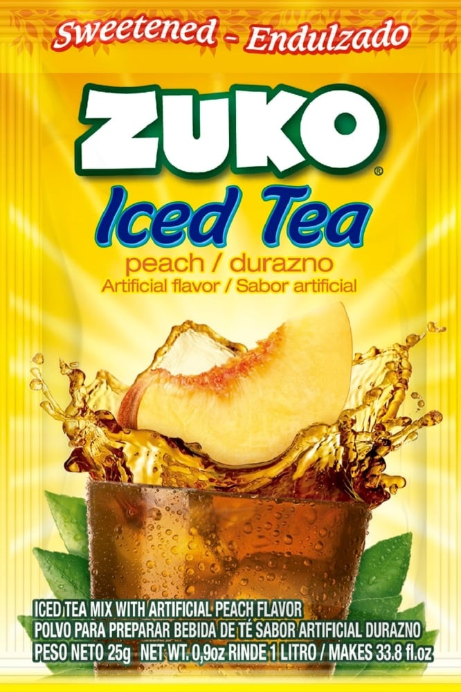slide 1 of 1, Zuko Peach Tea Drink Mix Packet, 0.9 oz