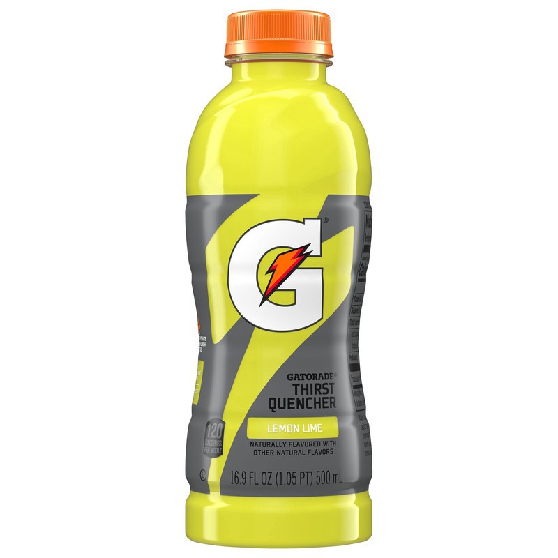 slide 1 of 1, Gatorade Thirst Quencher Lemon Lime 16.9 Fl Oz, 101.4 oz