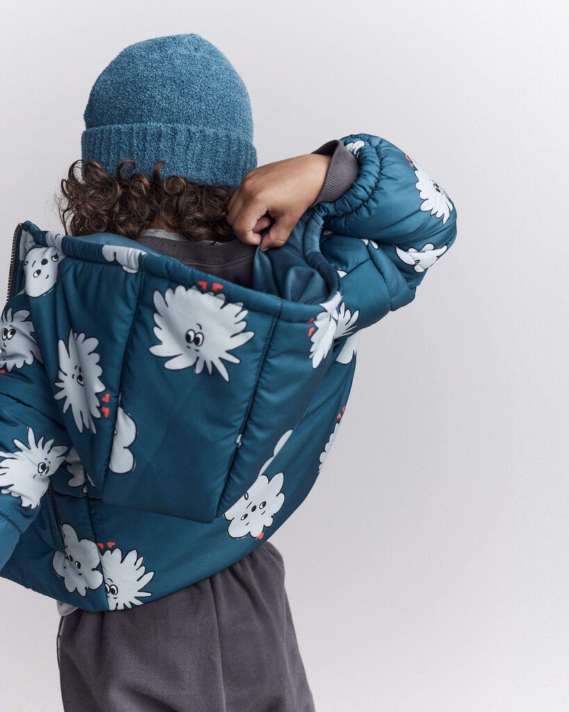 slide 6 of 7, Otteravenue Toddler Squish Hooded Puffer Jacket - Deep Teal Deep Teal 12M, 1 ct