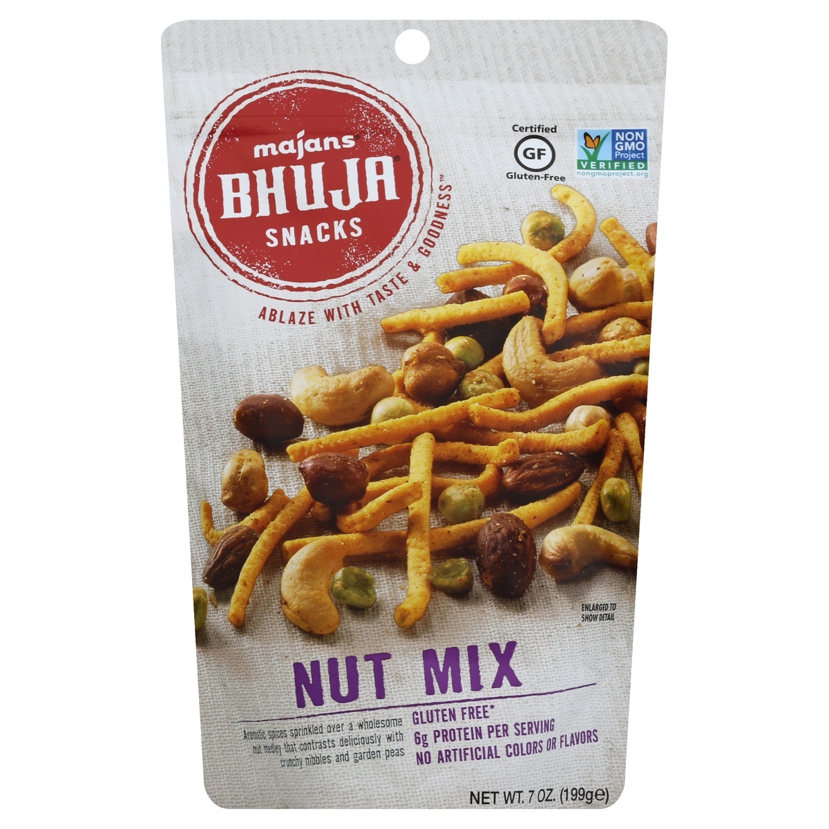 slide 1 of 2, BHUJA Bhu Nut Mix, 7 oz