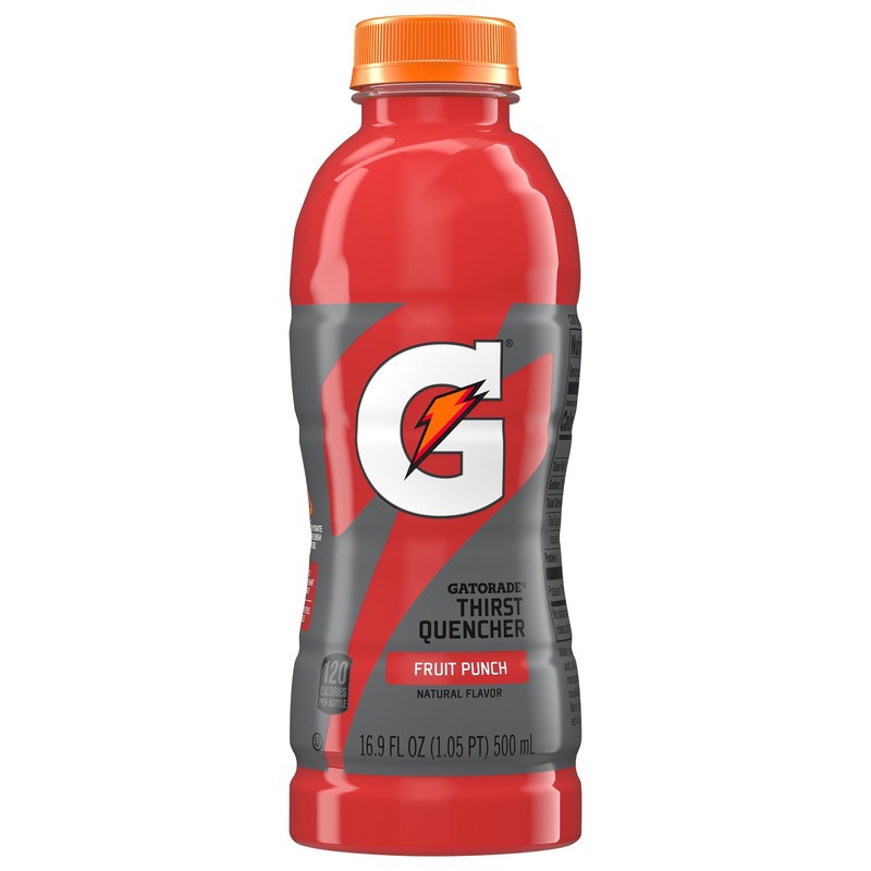 slide 1 of 1, Gatorade Thirst Quencher Fruit Punch Natural Flavor 16.9 Fl Oz, 101.4 oz