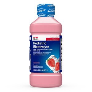 slide 1 of 1, CVS Health Pediatric Electrolyte Solution, Strawberry, 1 L, 33.8 fl oz