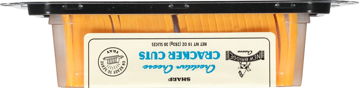 slide 2 of 9, New Bridge Sharp Cheddar Cracker Cut Yllw Chse, 10 oz