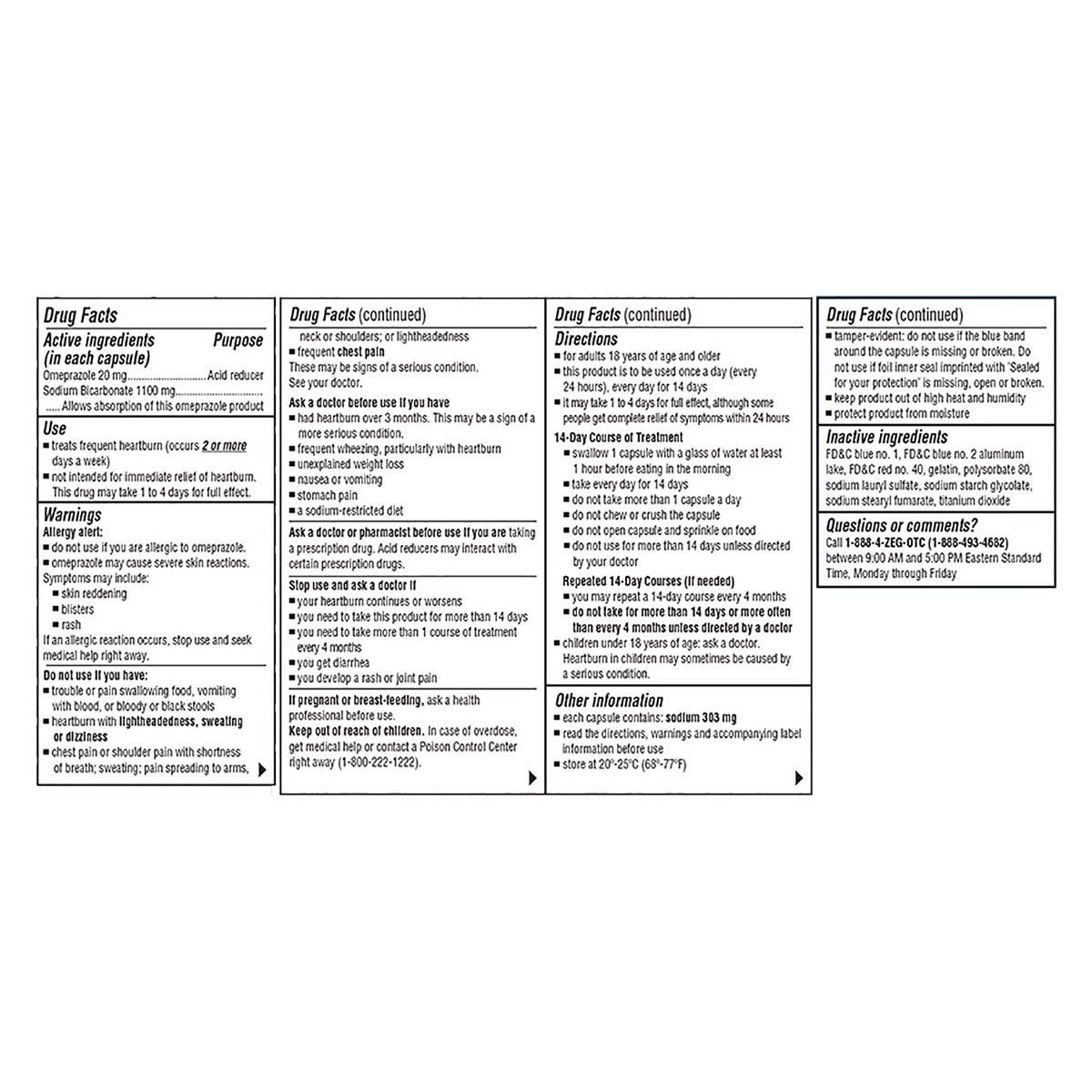 slide 8 of 8, Zegerid OTC 14 CT, 14 ct