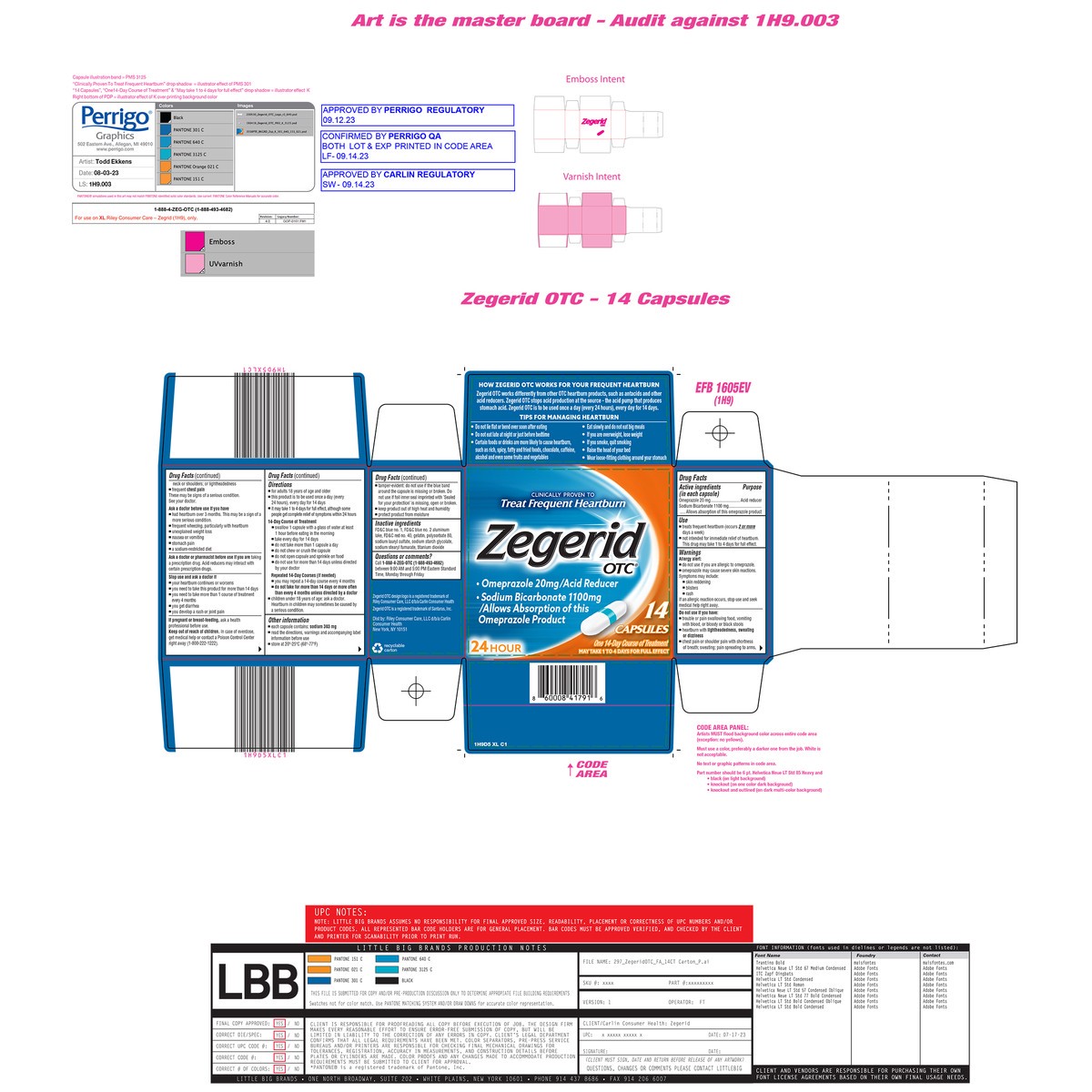 slide 2 of 8, Zegerid OTC 14 CT, 14 ct