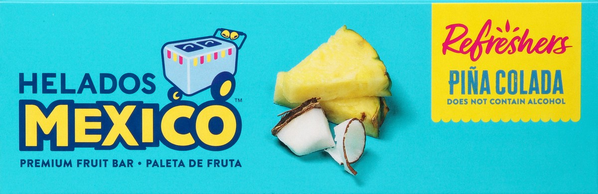 Helados Mexico Refreshers Premium Pina Colada Fruit Bars 6 ea Box 6 ct ...