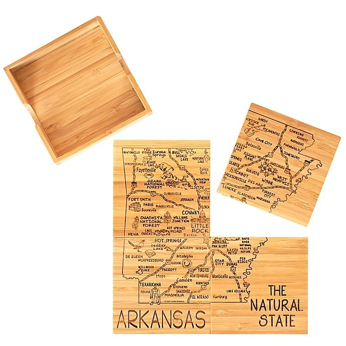 slide 1 of 2, Totally Bamboo Arizona Puzzle Coaster Set, 5 ct