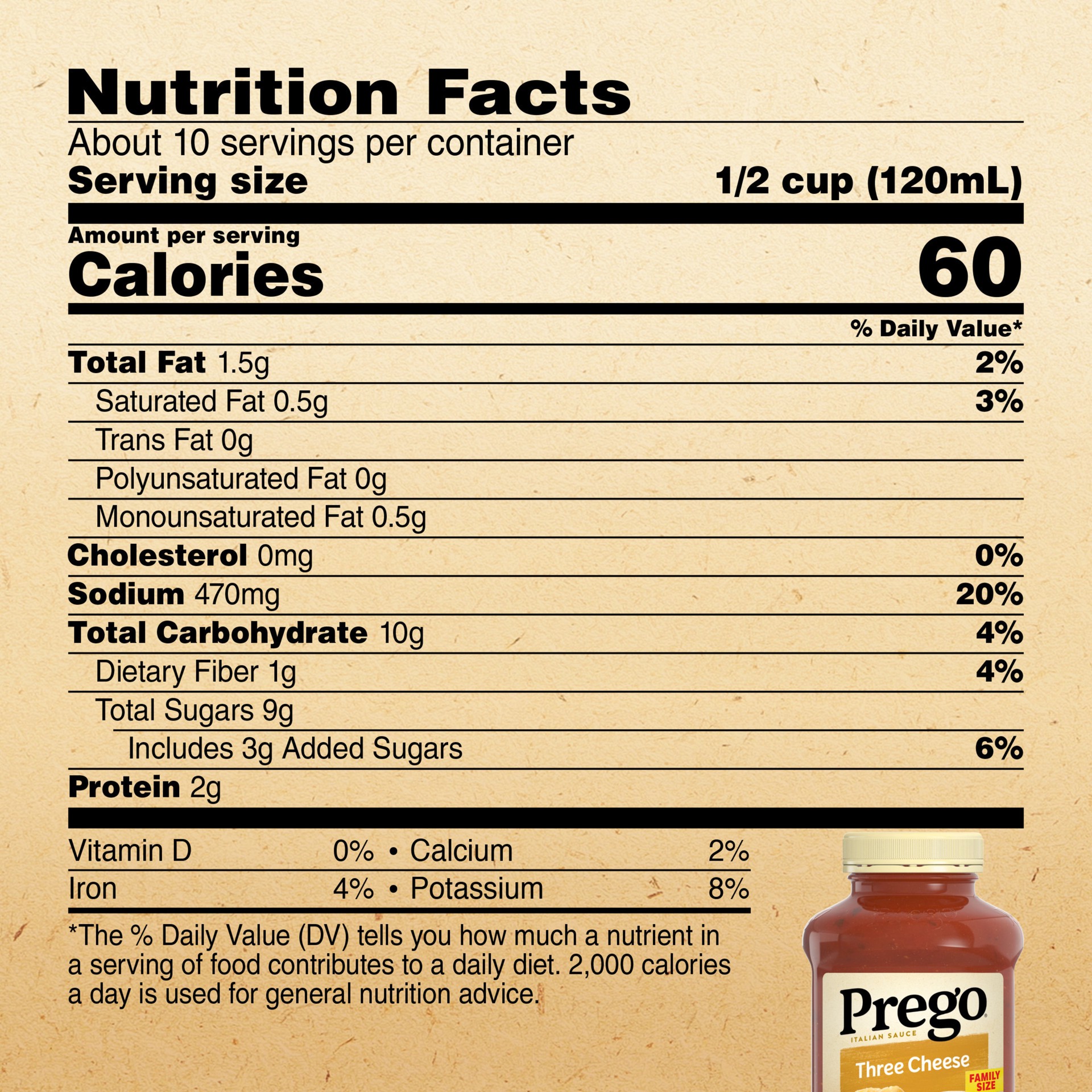 slide 5 of 9, Prego Three Cheese Pasta Sauce, 45 oz Jar, 45 oz