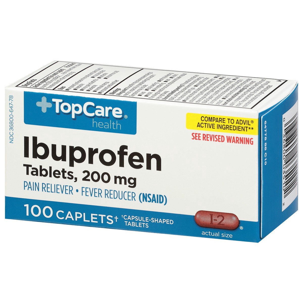 slide 5 of 15, Topcare Med Ibuprofen Caps, 100 ct