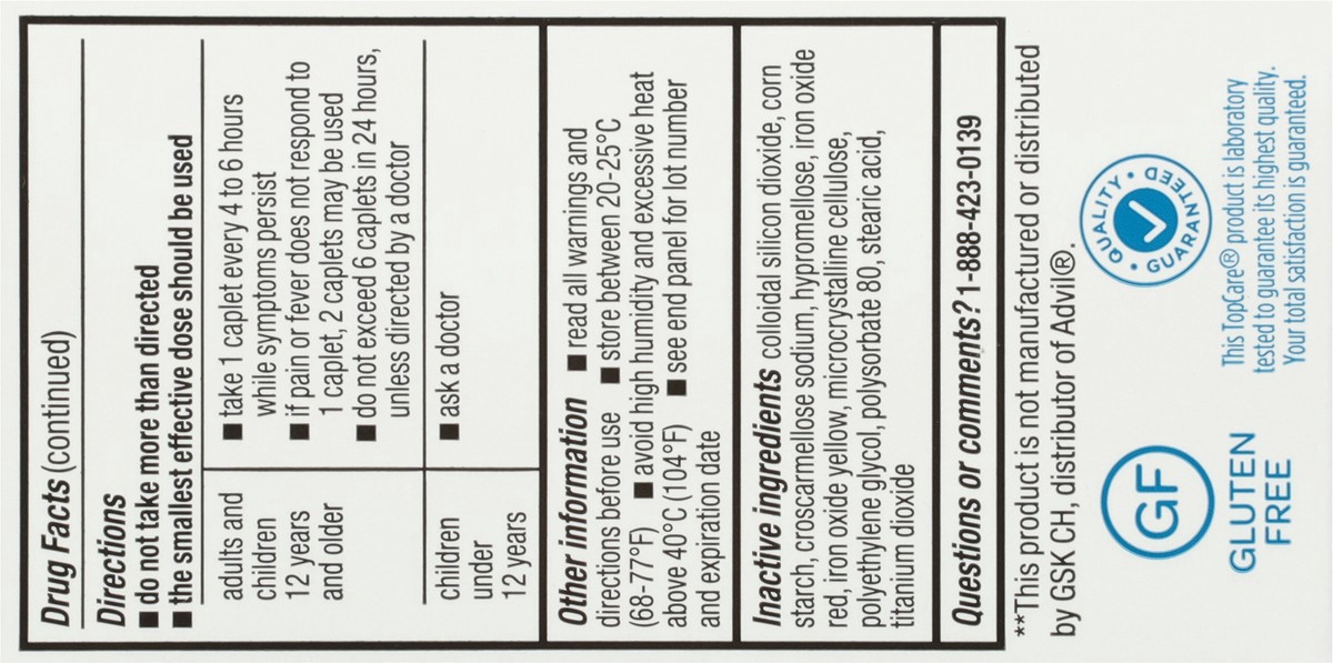 slide 11 of 15, Topcare Med Ibuprofen Caps, 100 ct