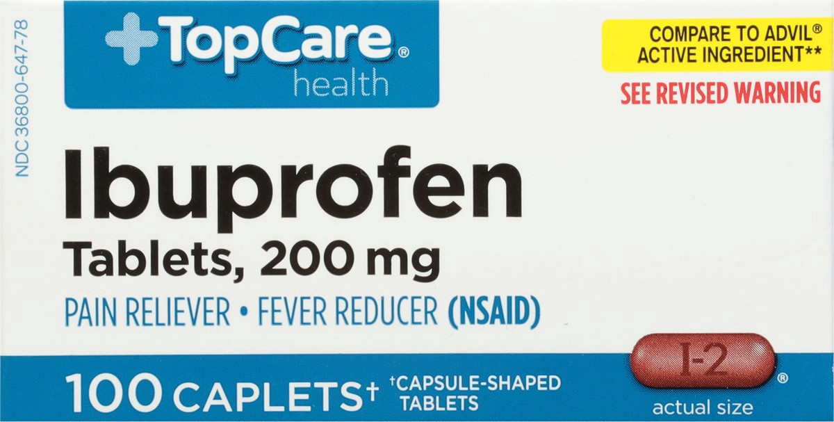 slide 3 of 15, Topcare Med Ibuprofen Caps, 100 ct