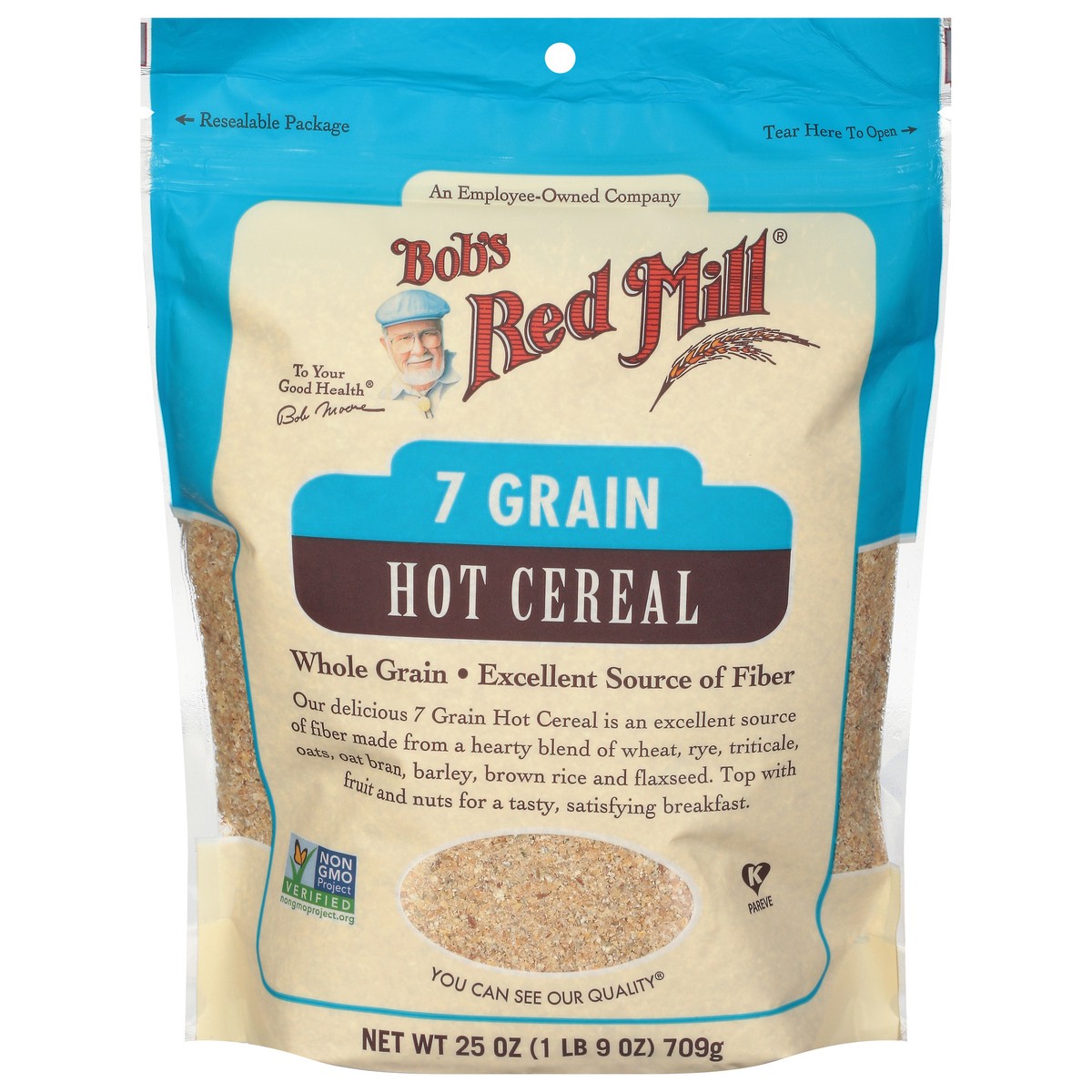 slide 1 of 9, Bob's Red Mill Bobs Red Mill Cereal Hot 7 Grain Contains Flaxseed - 25 Oz, 25 oz