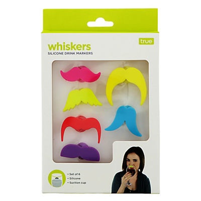 slide 1 of 1, true Whiskers Silicone Drink Markers Multicolor Drink Markers, 6 ct