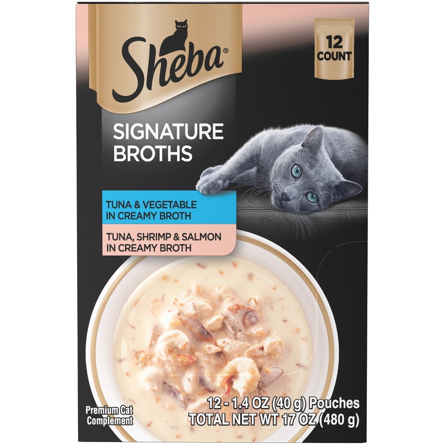 slide 1 of 1, Sheba Broths Creamy Multipack, 2.12 lb