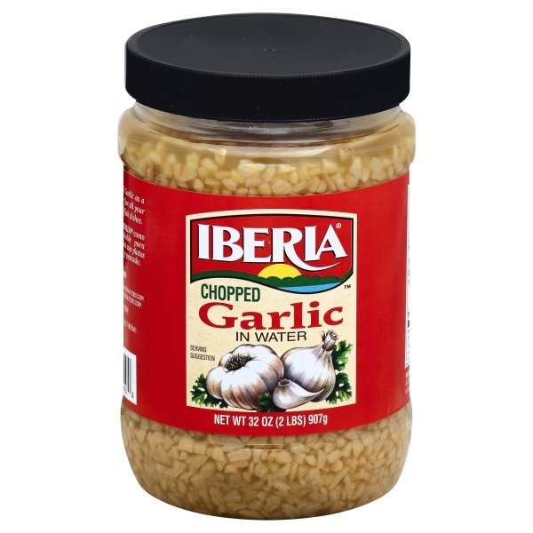 slide 1 of 1, Iberia Chopped Garlic In Water, 32 oz