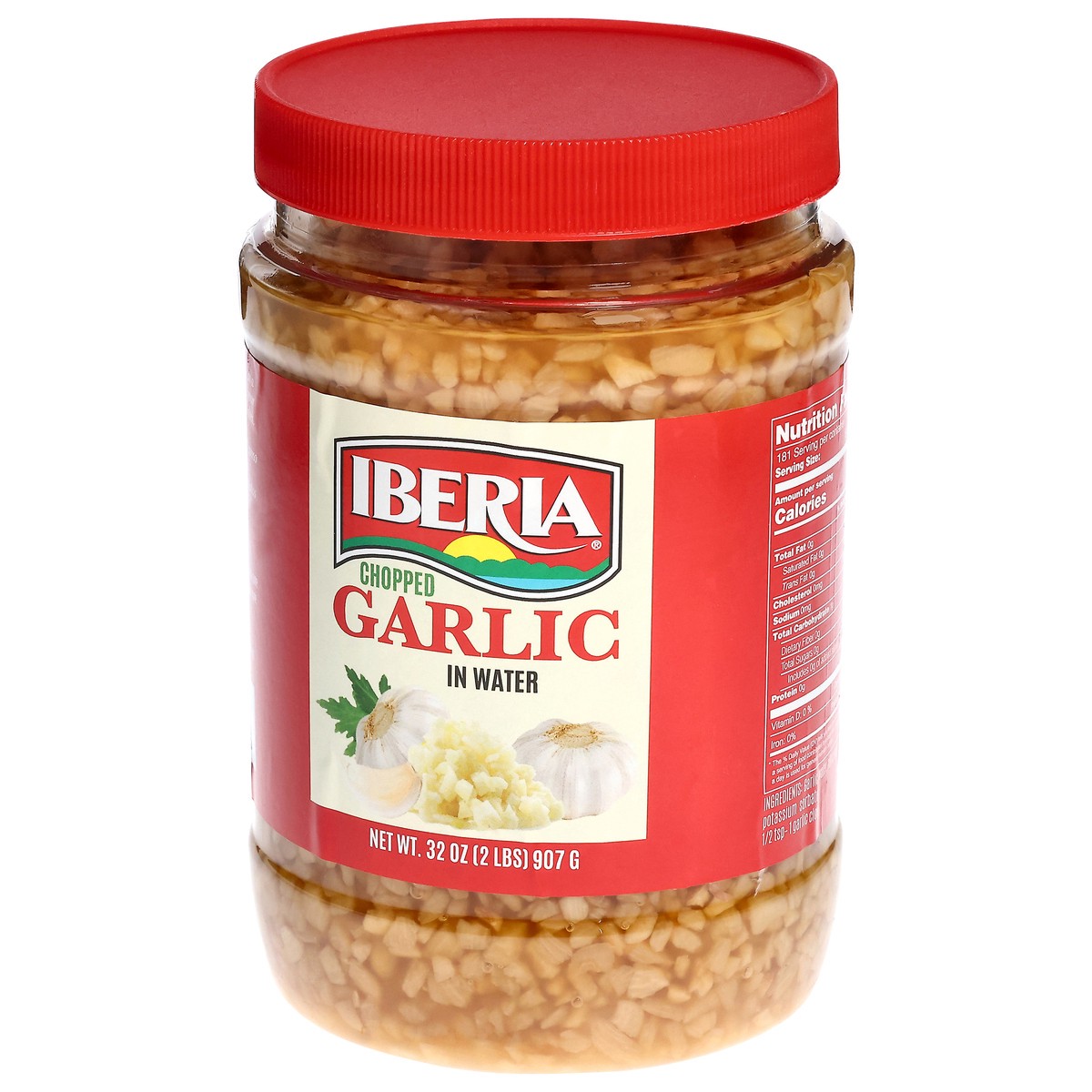 slide 10 of 13, Iberia Chopped Garlic In Water, 32 oz