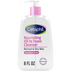 Cetaphil Nourishing Oil to Foam Cleanser, 8 Fl Oz