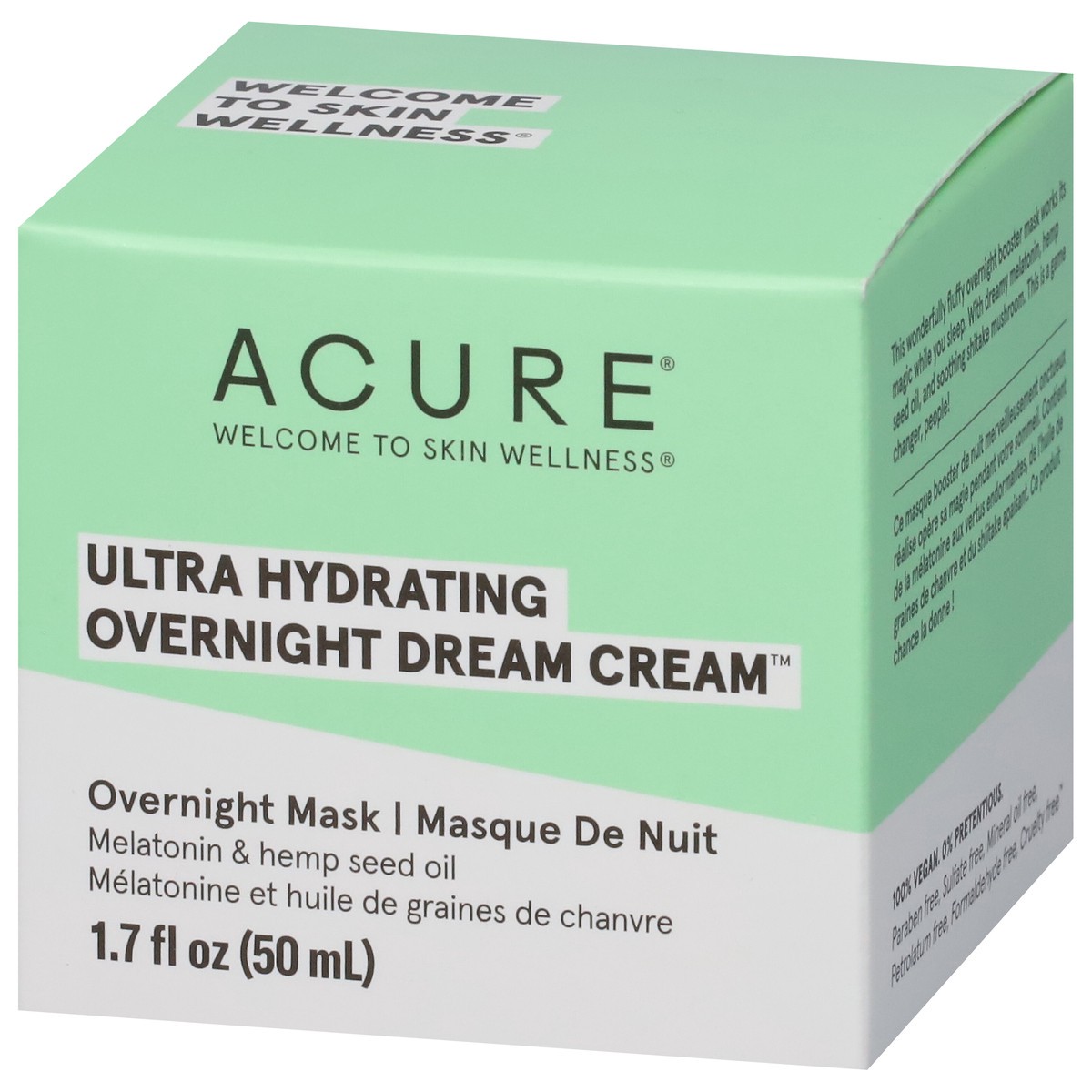 slide 3 of 9, Acure Ultra Hydrating Overnight Dream Cream, 1.7 fl oz