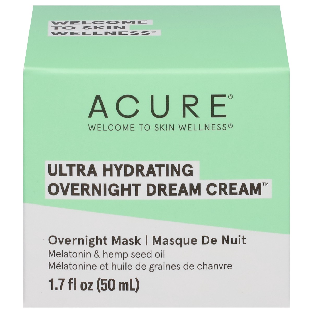 slide 1 of 9, Acure Ultra Hydrating Overnight Dream Cream, 1.7 fl oz