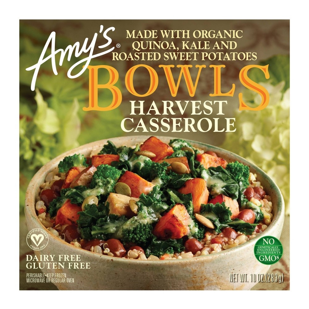 slide 3 of 3, Amy's Frozen Bowls, Harvest Casserole, 10 oz