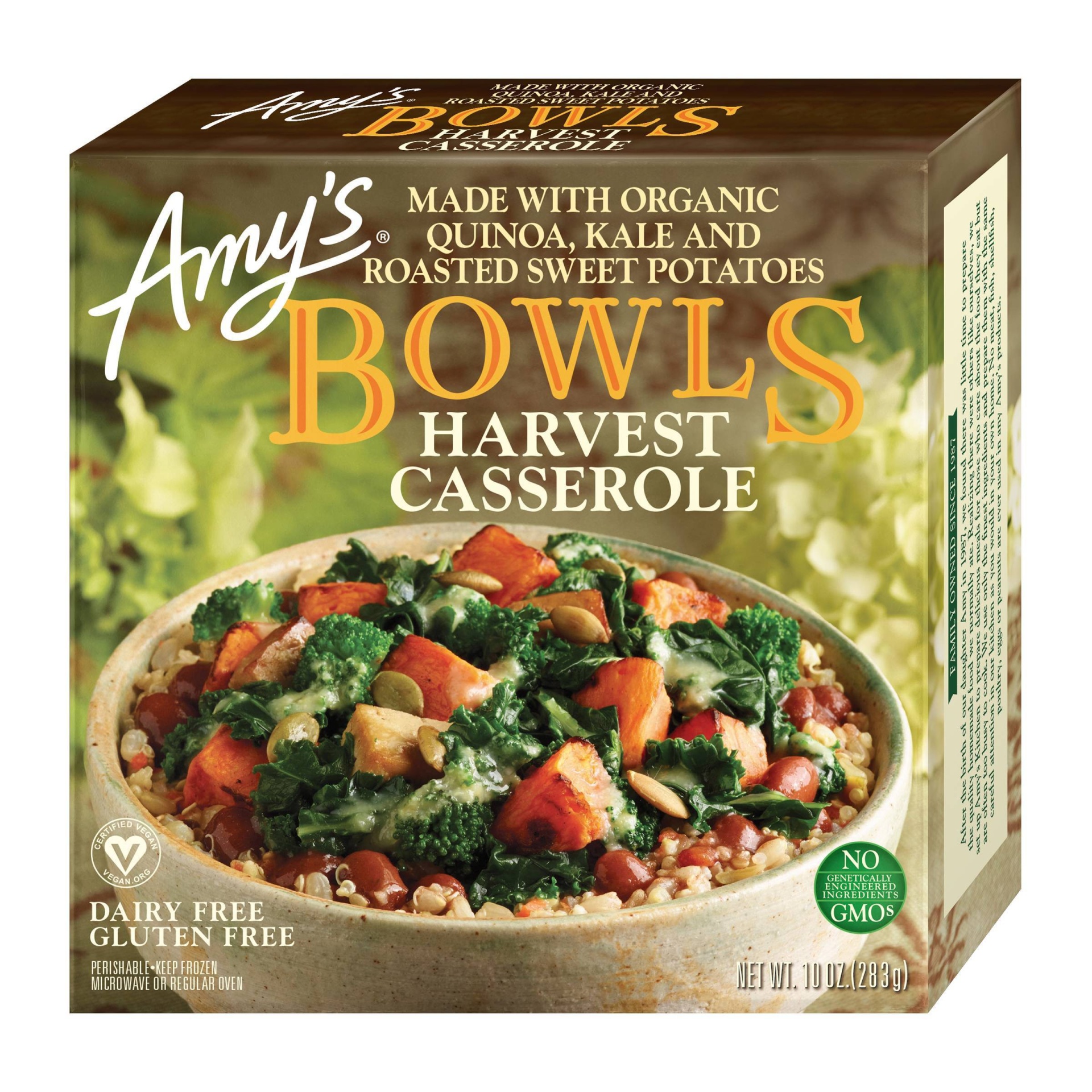 slide 1 of 3, Amy's Frozen Bowls, Harvest Casserole, 10 oz