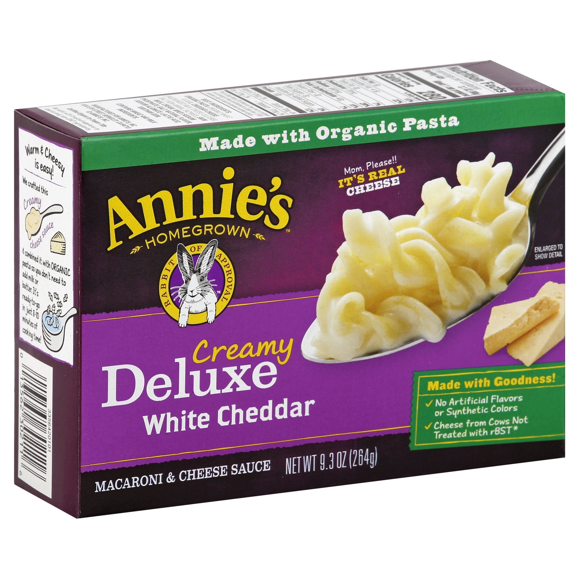 slide 1 of 4, Annie's White Cheddar Mac And Cheese Delx Hg, 9.3 oz