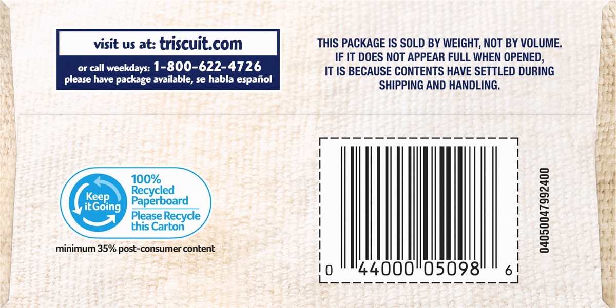 slide 8 of 9, Triscuit Original Whole Grain Wheat Crackers, Vegan Crackers, 8.5 oz, 8.5 oz