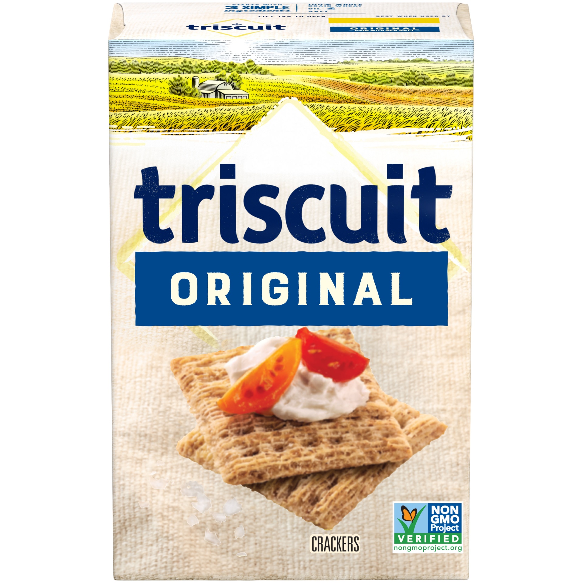 slide 1 of 2, Triscuit Original Made With Sea Salt Crackers, 8.5 oz