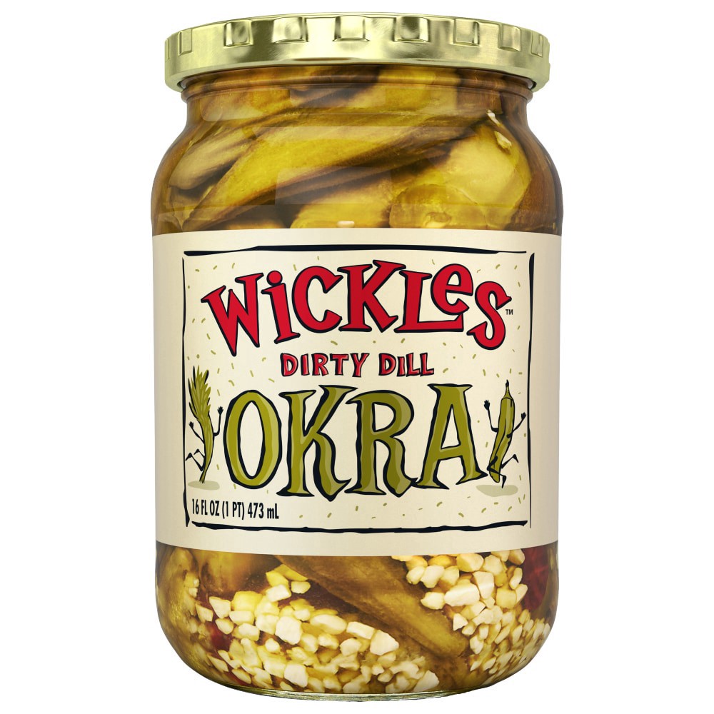 slide 2 of 3, Wickles Dirty Dill Okra, 16 oz