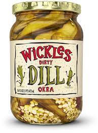 slide 1 of 1, Wickles Dirty Dill Okra, 16 oz