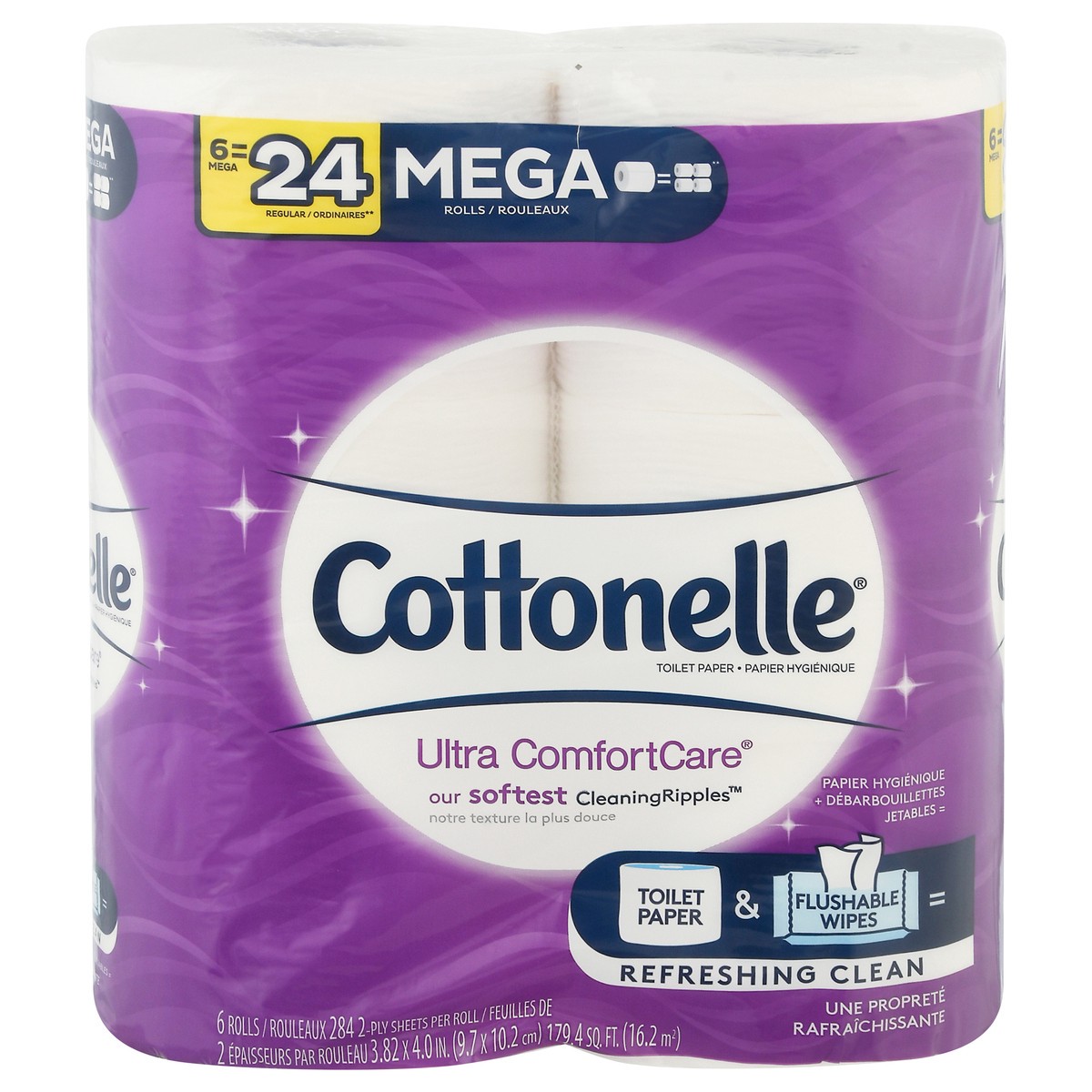 slide 4 of 11, Cottonelle Mega Roll Bath Tissue 6Pk, 6 ct