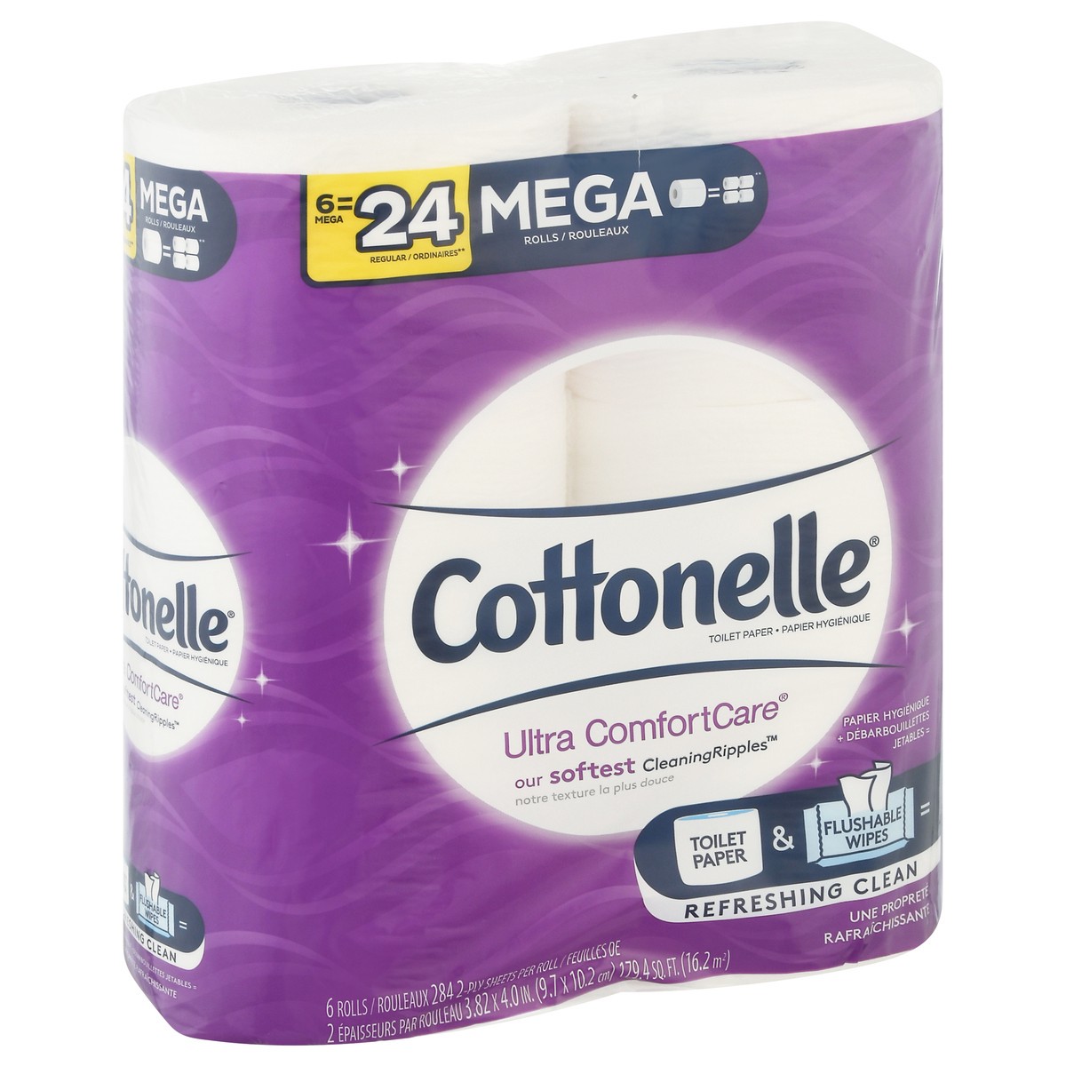 slide 9 of 11, Cottonelle Mega Roll Bath Tissue 6Pk, 6 ct