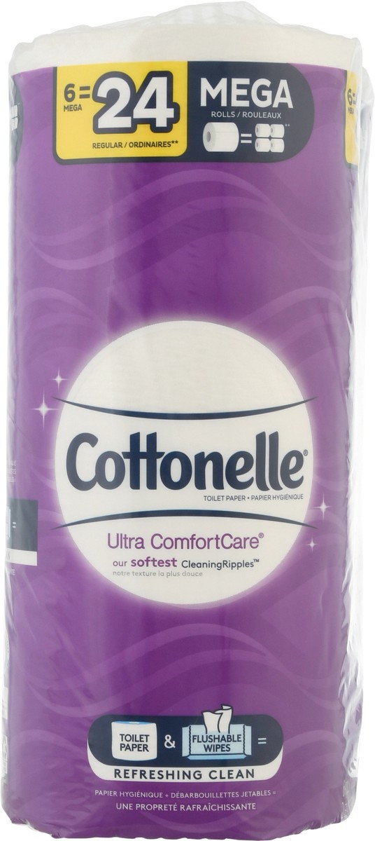 slide 6 of 11, Cottonelle Mega Roll Bath Tissue 6Pk, 6 ct