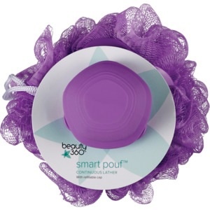 slide 1 of 1, Beauty 360 Smart Pouf Continuous Lather With Refillable Cap, 1 ct