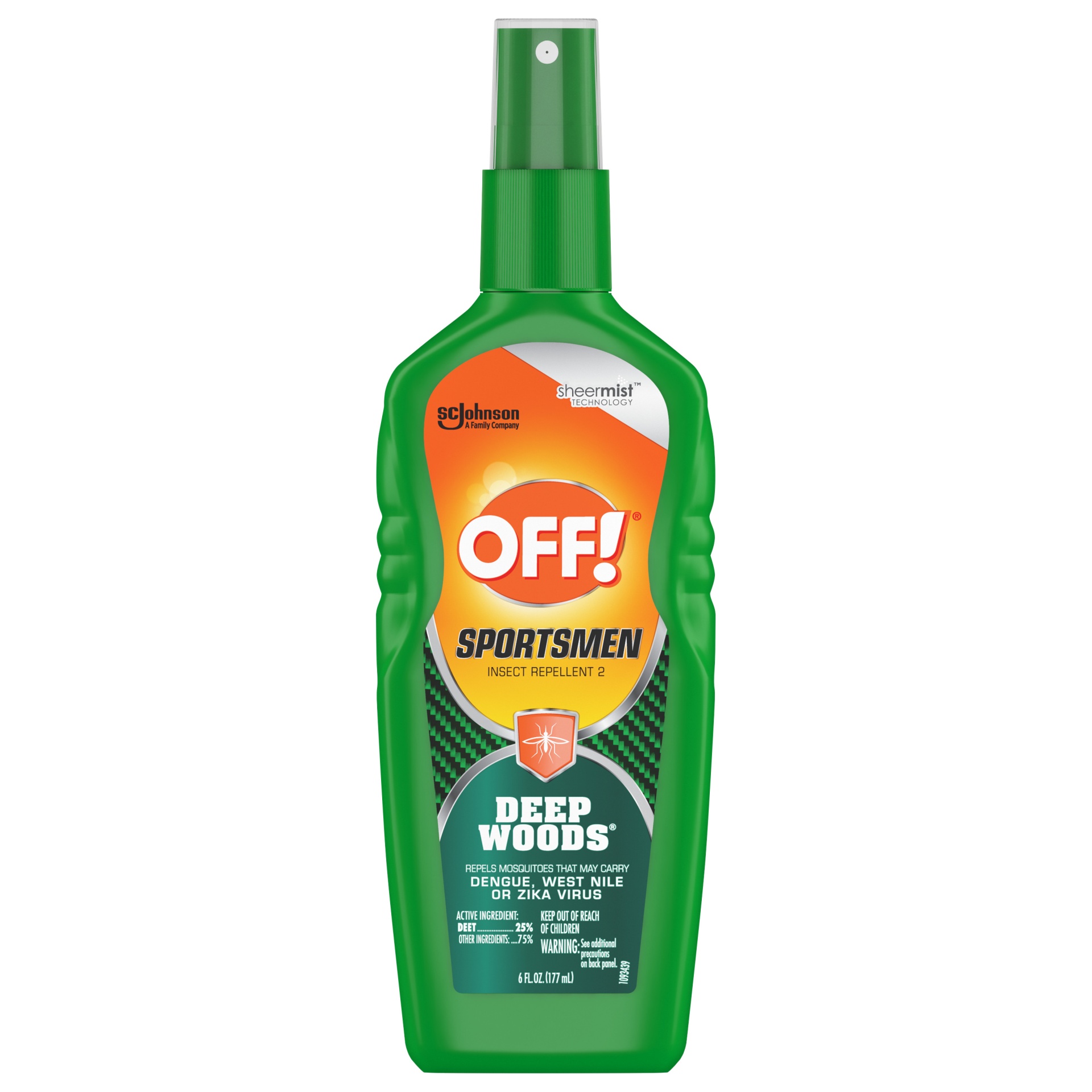 slide 1 of 1, OFF! Deep Woods Sportsmen Insect Repellent, 6 oz