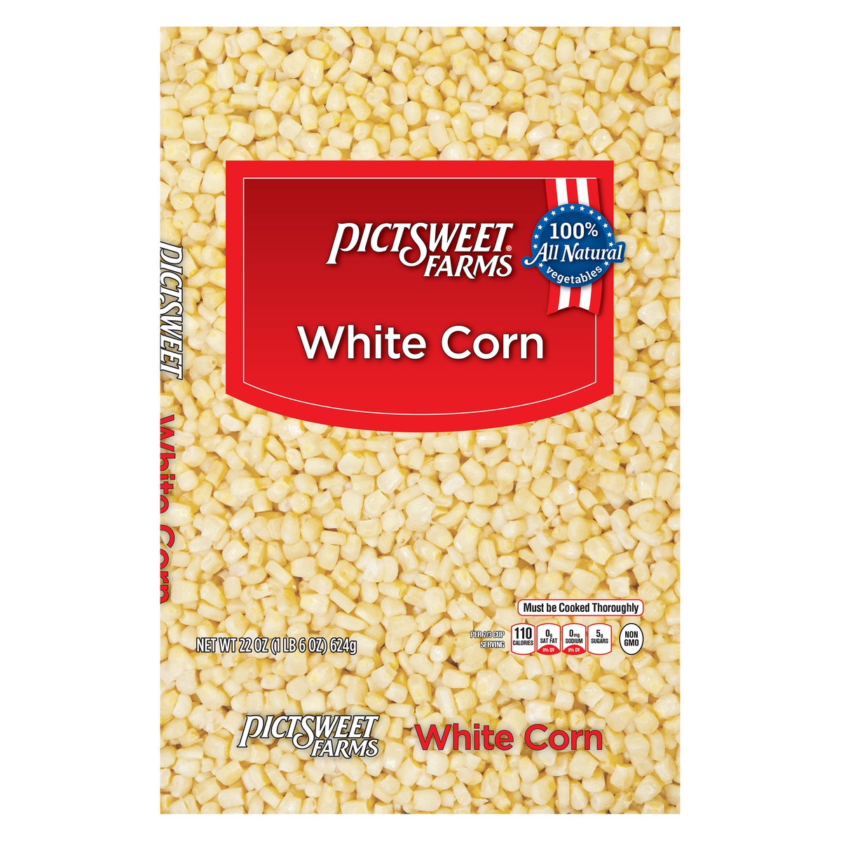 slide 3 of 7, PictSweet White Corn, 22 oz