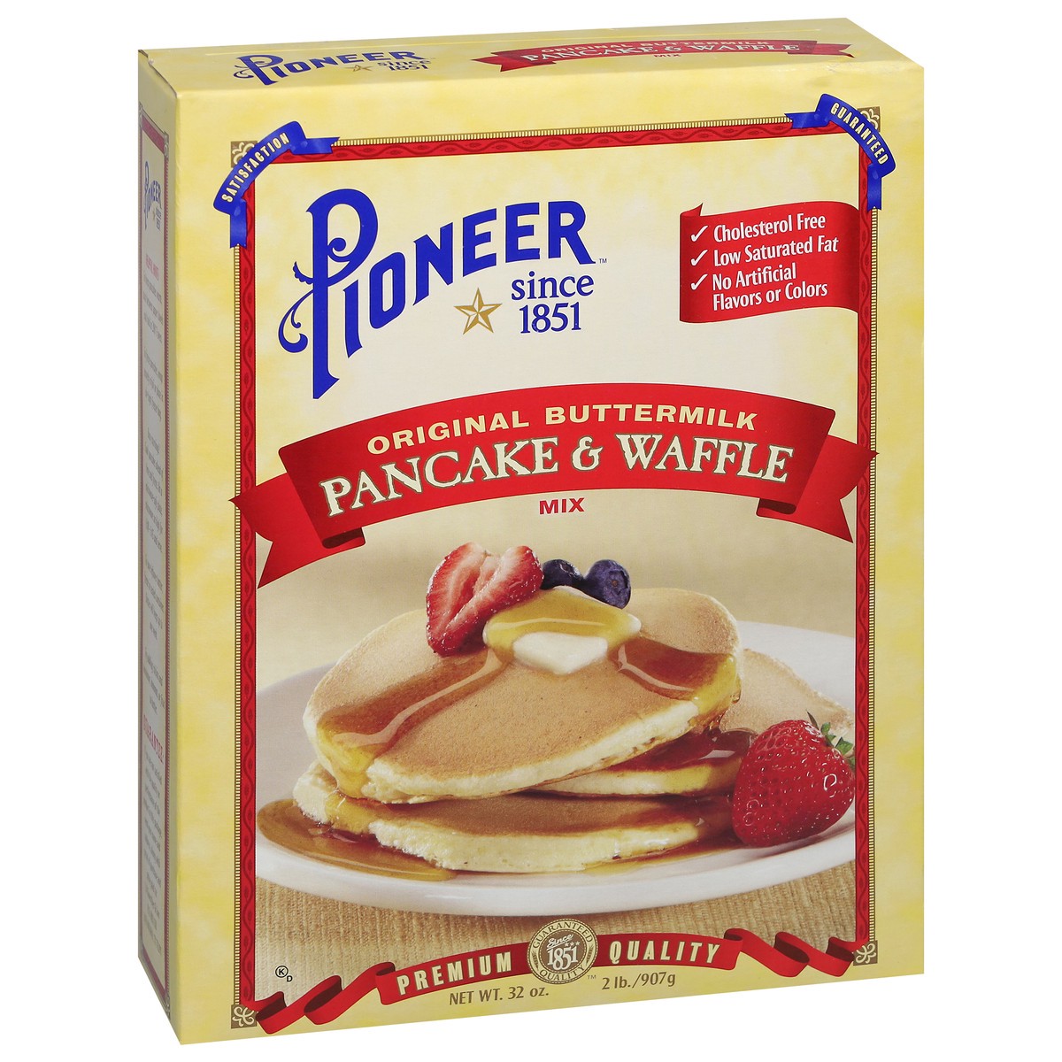 slide 2 of 11, Pioneer Original Buttermilk Pancake & Waffle Mix 32 oz, 32 oz