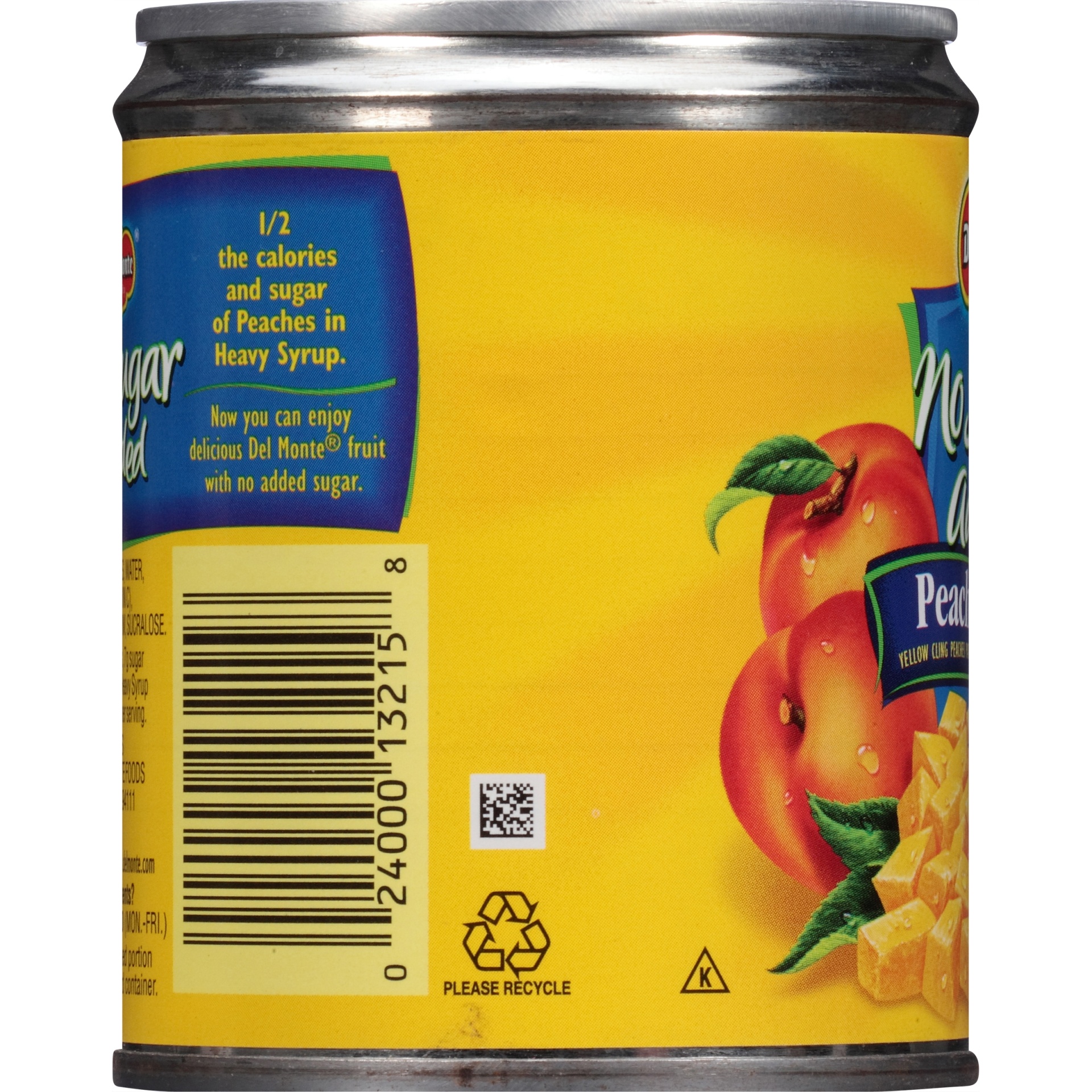 slide 2 of 6, Del Monte Peach Chunks, California, No Sugar Added, 8.25 oz